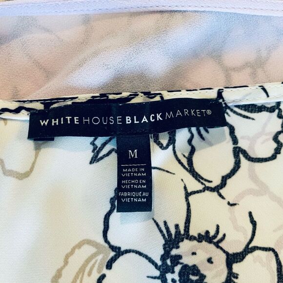 🌸 White House Black Market Layered Lavender Floral Tank – Size M - Picture 7 of 7